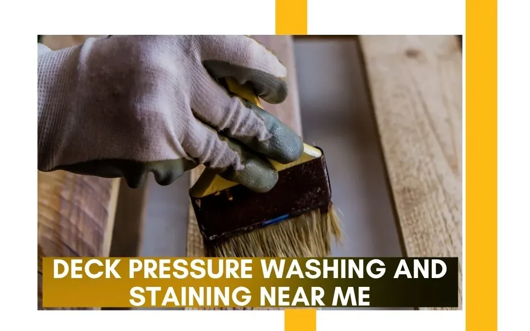 Reliable Deck Pressure Washing and Staining Near Me With Core Improve
