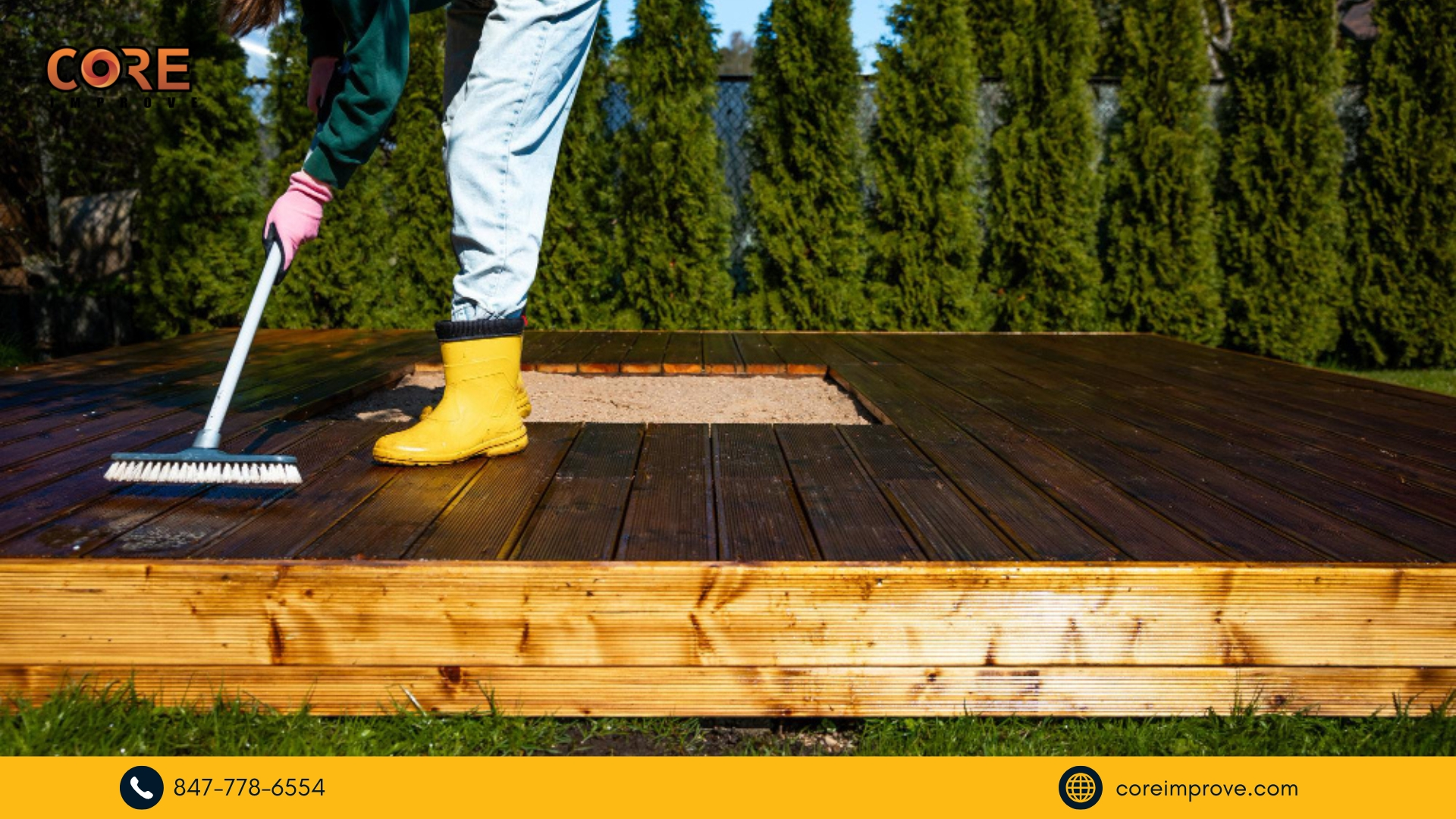 Shine Your Deck |#1 Deck Cleaning Companies IL– Core Improve