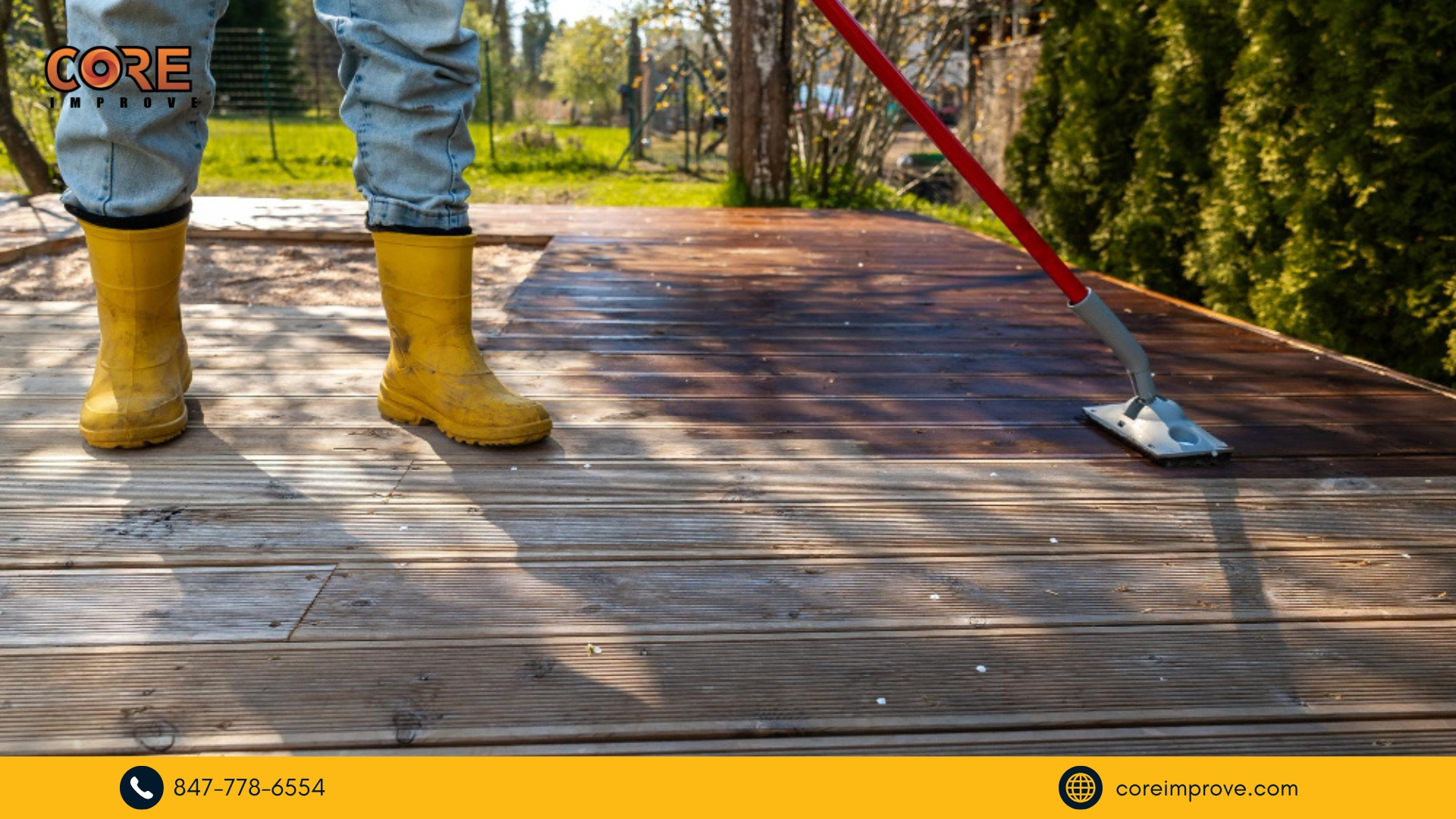 Professional Deck Cleaning Services IL | Core Improve Expert