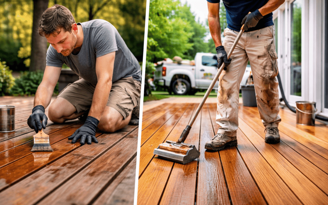 DIY vs Professional Deck Staining