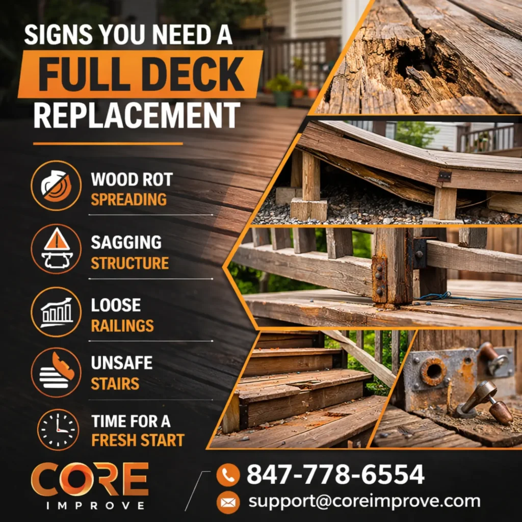 Signs You Need a Full Deck Replacement Before It Fails