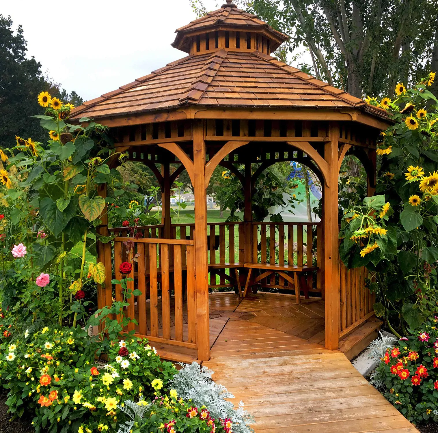 gazebo Pergola and Gazebo Staining